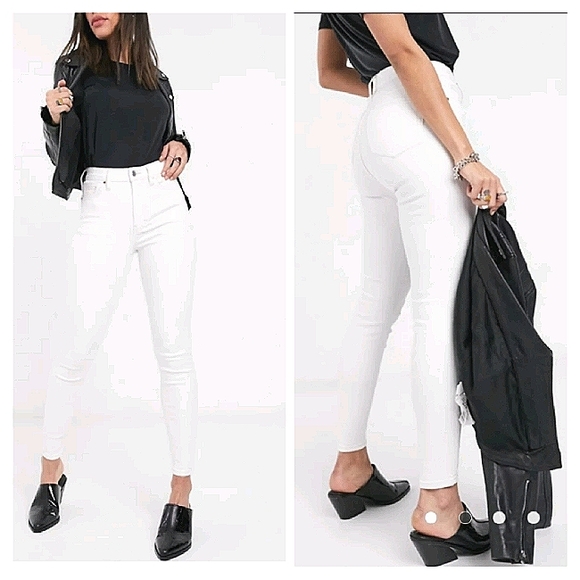 Topshop Denim - Topshop Jaime Skinny Jean White W32 L32